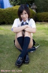 blouse costume kneesocks moe_ai pleated_skirt school_uniform skirt sweater_vest rating:Safe score:0 user:nil!