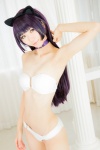 animal_ears bikini cat_ears choker cosplay gokou_ruri kuro_neko_o_kigae_suru mike ore_no_imouto_ga_konna_ni_kawaii_wake_ga_nai purple_hair swimsuit rating:Safe score:3 user:nil!