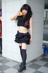 apple cosplay croptop maharu midriff miniskirt original ruffles skirt thighhighs zettai_ryouiki rating:Safe score:2 user:nil!