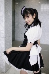 apron beret blouse corset cosplay kaieda_kae maid maid_in_angels maid_uniform miniskirt skirt skirt_lift thighhighs zettai_ryouiki rating:Safe score:1 user:nil!