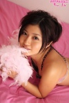 bed bikini_top cleavage feather_boa matsuyama_mami swimsuit rating:Safe score:0 user:nil!