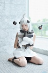 cosplay dress gaosama kantai_collection mittens northern_ocean_hime white_hair rating:Safe score:1 user:nil!