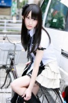 blouse boots hairbow matsui_rena pleated_skirt school_uniform skirt ys_web_421 rating:Safe score:0 user:nil!