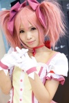 choker cosplay dress gloves hair_ribbons kaname_madoka pink_hair puella_magi_madoka_magica twintails uri rating:Safe score:1 user:pixymisa