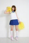 cheerleader_uniform cosplay hairband hair_ribbons higurashi_rin kneesocks pleated_skirt pom_poms skirt suzumiya_haruhi suzumiya_haruhi_no_yuuutsu tank_top rating:Safe score:0 user:nil!