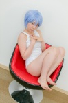 ayanami_rei blue_hair cosplay koyomi neon_genesis_evangelion pink_eyes swimsuit rating:Safe score:0 user:pixymisa