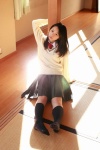 blouse kneesocks koike_rina pleated_skirt school_uniform skirt sweater ys_web_500 rating:Safe score:1 user:nil!