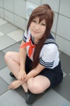 cosplay ichigo_100 kitaoji_satsuki pleated_skirt ponytail sailor_uniform school_uniform skirt yuuka rating:Safe score:1 user:nil!