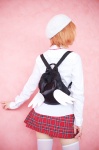 backpack blouse cosplay durarara!! harima_mika hat kanato_akira orange_hair pleated_skirt school_uniform skirt thighhighs tie wings zettai_ryouiki rating:Safe score:1 user:nil!