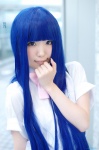 blouse blue_hair cosplay furude_rika higurashi_no_naku_koro_ni meita school_uniform suspenders rating:Safe score:0 user:nil!