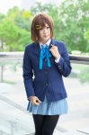 blazer blouse cosplay hair_clips hirasawa_yui k-on! meroco miniskirt pantyhose pleated_skirt school_uniform skirt rating:Safe score:3 user:pixymisa