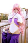 cosplay gundam gundam_seed meer_campbell mizuhara_arisa pantyhose pink_hair rating:Safe score:0 user:darkgray