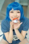 ahoge blue_hair cosplay jumper kaieda_kae pokemon poliwag tail thighhighs rating:Safe score:1 user:nil!