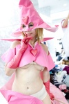 bikini blonde_hair cosplay croptop dororon_enma-kun enbi-chan swimsuit tomoe underboob witch_hat rating:Safe score:0 user:pixymisa