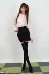 4k-star_014 black_legwear blouse miniskirt pantyhose sasaki_airi sheer_legwear skirt thighhighs twintails zettai_ryouiki rating:Safe score:1 user:nil!