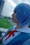 ayanami_rei blue_hair cosplay jumper neon_genesis_evangelion sailor_uniform school_uniform shima rating:Safe score:0 user:nil!