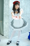 apron cosplay dress hairbow kishigami_hana original thighhighs waitress waitress_uniform rating:Safe score:1 user:nil!
