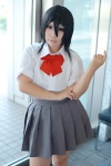 bleach blouse bowtie chili cosplay kuchiki_rukia pleated_skirt school_uniform skirt rating:Safe score:0 user:pixymisa