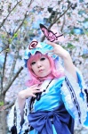 cosplay dress fan kisaki_yune pink_hair saigyouji_yuyuko touhou rating:Safe score:0 user:nil!