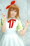 apron cosplay dress hairbow hirasawa_yui k-on! petticoat scarf yaya rating:Safe score:0 user:pixymisa