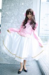 aihara_sakuto axis_powers_hetalia blouse cosplay flowers skirt skirt_lift taiwan rating:Safe score:0 user:pixymisa