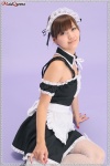 apron dress fishnet_stockings hairband maid maid_uniform momohara_mina thighhighs rating:Safe score:0 user:nil!