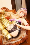 boots bustier cosplay fishnet_stockings garter_belt hairband lingerie macross macross_frontier multi-colored_hair sachi_budou sheryl_nome shorts thigh_boots thighhighs rating:Safe score:0 user:nil!