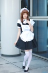 apron cosplay dress dress_lift hairband kii_anzu maid maid_uniform original thighhighs zettai_ryouiki rating:Safe score:2 user:nil!