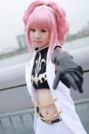 anya_alstreim code_geass cosplay croptop elbow_gloves gloves hairband midriff pink_hair shirayuki_himeno shorts rating:Safe score:0 user:nil!