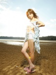beach bikini_top dress ocean shorts starting_over sugimoto_yumi swimsuit torn_clothes rating:Safe score:0 user:nil!