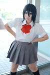 bleach blouse bowtie chili cosplay kneesocks kuchiki_rukia pleated_skirt school_uniform skirt rating:Safe score:0 user:pixymisa