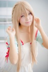 asuna_(sao) blonde_hair blouse braid cosplay neko sword_art_online rating:Safe score:0 user:pixymisa