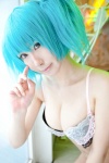 blue_hair bra cleavage cosplay ikkitousen kibashi ryofu_housen twintails rating:Safe score:3 user:nil!