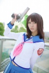 angel_beats! cosplay gun hairband nakamura_yuri pleated_skirt rinami sailor_uniform school_uniform skirt rating:Safe score:0 user:nil!