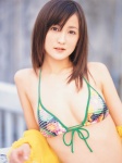 bikini_top blouse cleavage komatsu_ayaka open_clothes swimsuit rating:Safe score:0 user:nil!