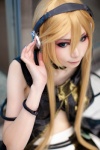 blonde_hair collar cosplay headset houtou_singi lily_(vocaloid) miniskirt skirt vest vocaloid rating:Safe score:0 user:Kryzz