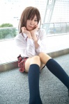 blouse cosplay kneesocks original pantyhose pleated_skirt school_uniform shiki skirt rating:Safe score:0 user:nil!
