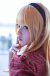 blonde_hair blouse candyfruit cosplay hairband tometo_kamu twin_braids rating:Safe score:0 user:pixymisa