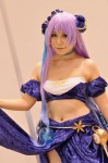 aspacia choker cosplay desert_kingdom hairbows kureha_marie midriff purple_hair skirt tubetop twintails rating:Safe score:0 user:pixymisa