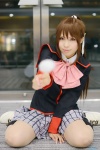 blazer blouse cosplay kneesocks little_busters! natsumi_rin pantyhose pleated_skirt ponytail school_uniform sheer_legwear skirt uri rating:Safe score:2 user:nil!