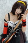 as bustier cosplay fingerless_gloves gloves guitar hairband lingerie one_elbow_glove side_ponytail skirt suzumiya_haruhi suzumiya_haruhi_no_yuuutsu rating:Safe score:0 user:nil!