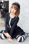 cosplay dress hagiwara_yukiho hairband idolmaster striped thighhighs tiered_skirt yae_maiko zettai_ryouiki rating:Safe score:0 user:pixymisa