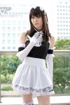 apron cosplay elbow_gloves garters gloves kore_ga_watashi_no_goshujin-sama kurauchi_anna maid maid_uniform paranoika rating:Safe score:2 user:nil!