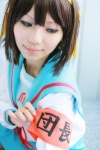 armband cosplay hairband hinomura_uta sailor_uniform school_uniform suzumiya_haruhi suzumiya_haruhi_no_yuuutsu rating:Safe score:1 user:Log