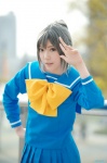 cosplay ibara katagiri_ayako pleated_skirt sailor_uniform school_uniform silver_hair skirt tokimeki_memorial rating:Safe score:0 user:nil!