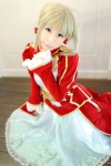 blonde_hair braid cosplay dress fate/series fate/stay_night kamui_arisa red_moon saber rating:Safe score:0 user:nil!