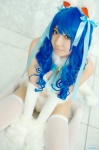 animal_ears blue_hair bodysuit cat_ears choker cosplay elbow_gloves felicia gloves hair_ribbons tail thighhighs toro twintails vampire_(game) rating:Safe score:0 user:nil!