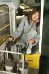ando_sayaka bikini_top coveralls fork_lift open_clothes swimsuit top_queen rating:Safe score:0 user:nil!