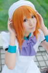 beret cosplay dress higurashi_no_naku_koro_ni orange_hair rinami ryuuguu_rena rating:Safe score:1 user:nil!