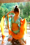 bikini open-air_bath open_yukata swimsuit tachibana_minami wet yukata rating:Safe score:1 user:nil!